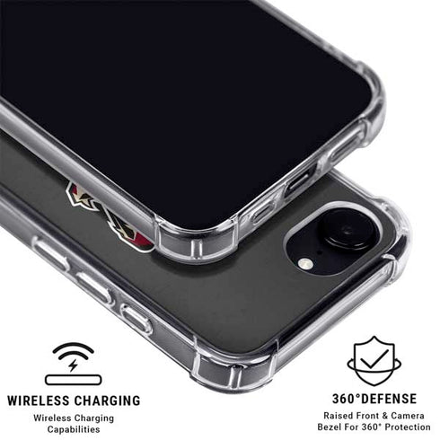 NHL Arizona Coyotes Distressed iPhone 16e Clear Case